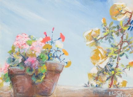 Elica Balla (Rom 1914 – 1993)  – Geranien auf der 