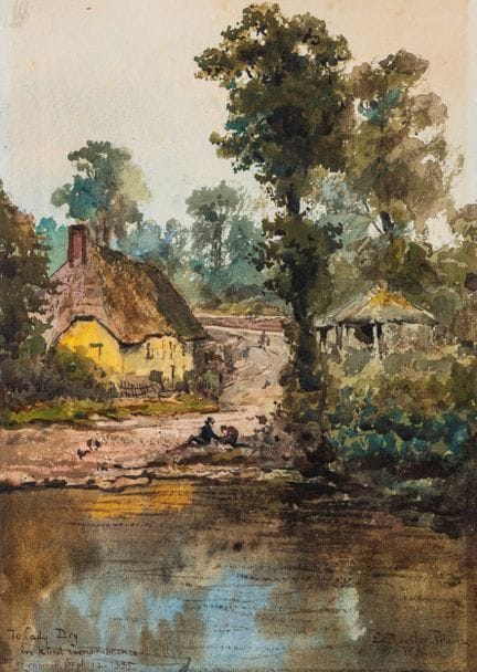 Ettore Roesler Franz (Rome 1845–1907)  - Cottage a