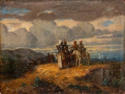 French School, 19th century - The Gathering of the