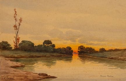 Arturo Ferrari (Milan 1861–1932)  - Marais Pontini