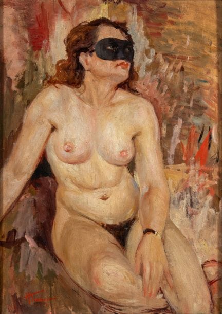Antonio Tramajoni (Milan, 1915 – ?)  - Female Nude
