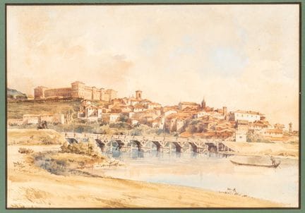 19th-Century School - View of the Castle and the V