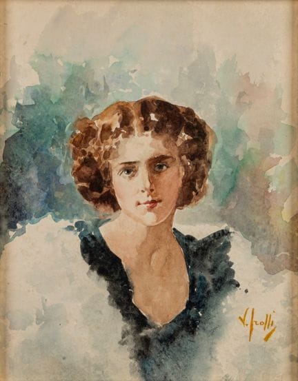 Vincenzo Irolli (1860 - 1949)  - Jeune fille

aqua