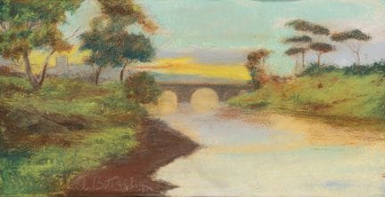 Alessandro Battaglia (Rome 1870–1940)  - Aniene, 1