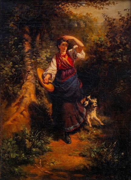 Rudolf Koller (Zürich 1828 – 1905)  – Junger Bürge