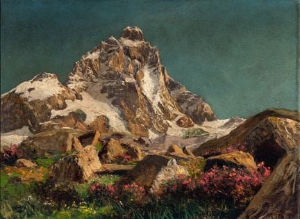 Leonardo Roda (1868 - 1933)  - Le Cervin

huile su