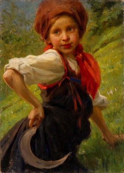 Lombardische Schule, 19. Jahrhundert – Bauernmädch