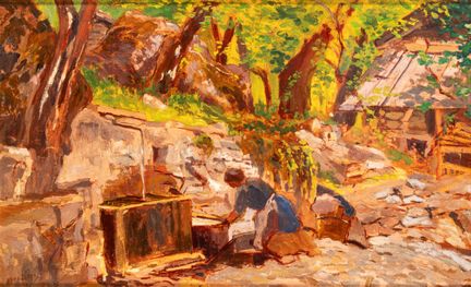 Ulvi Liegi (Livourne, 1858 - 1939)  - Blanchisseus
