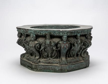 Maqueta de bronce de la boca de pozo de Alfonso Al