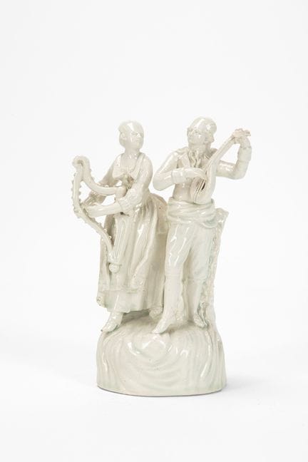 Conjunto de músicos de porcelana. Siglo XVIII.

18