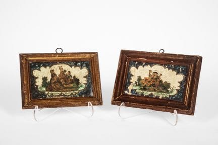 Pareja de cuadros de Arte Povera. Norte de Italia,