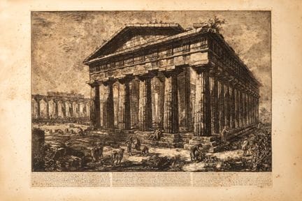 Giovanni Battista Piranesi, Vista del templo de Ne
