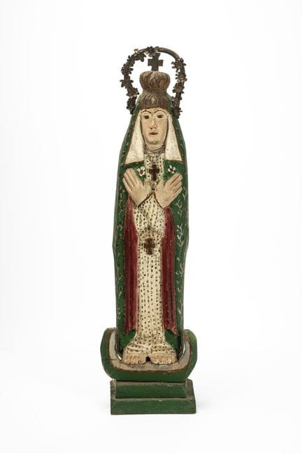 Our Lady of Guadalupe, carved from polychrome wood