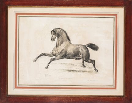 A set of twelve framed lithographs from *L'Amateur