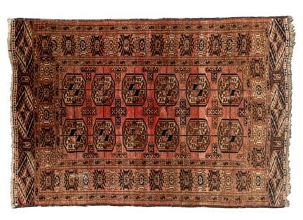Turkmen Tekke-patterned carpet, late 19th–20th cen