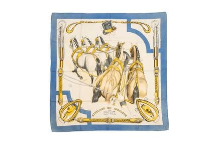 Hermès - Attelage en Arbalète Silk Twill Scarf, 19
