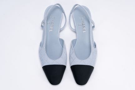 Chanel - Pair of Slingback Ballerinas


Light blue