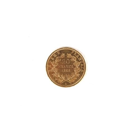 1 x 20 Francs Napoléon III "tête nue" 1858 A, Poid