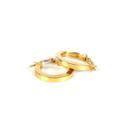 Ein Paar Creolen aus 18 Karat Gelbgold (750/oo), A