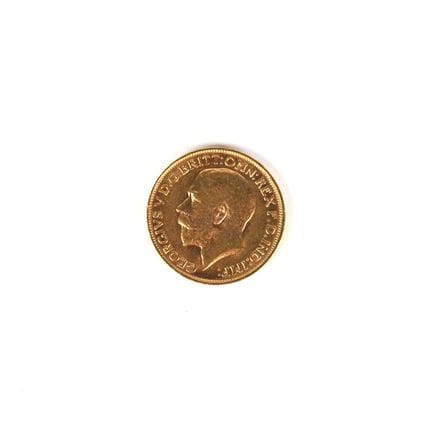 1 x Souverain Georges V, or, 1911, Poids brut : 8 