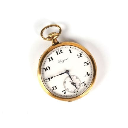 LONGINES: Taschenuhr aus 18 Karat Gelbgold (750/oo