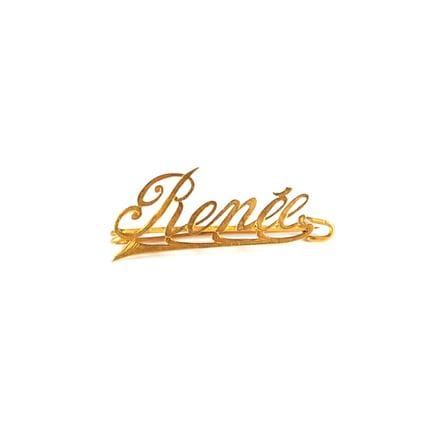 Brosche „Renée“ aus 18 Karat Gelbgold (750/00), Ad