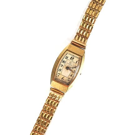 OMEGA: Women's wristwatch in 18K yellow gold (750/