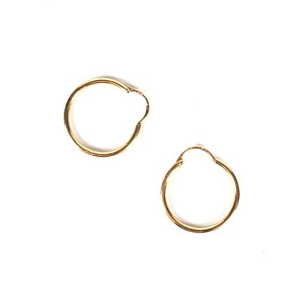 Ein Paar Creolen aus 18 Karat Gelbgold (750/00), A