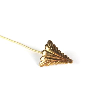 Brosche aus 18 Karat Gelbgold (750/00), mit Adlerk