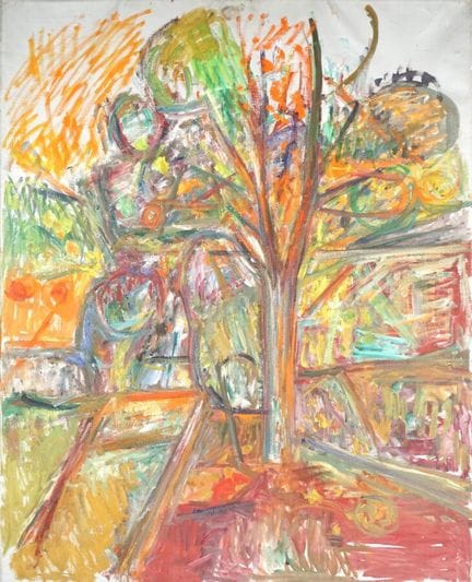 Pinchus KREMEGNE (1890-1981), "Paysage au grand ar