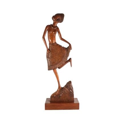 Felix IDUBOR (1928-1991), "Danseuse" 1959, sculptu