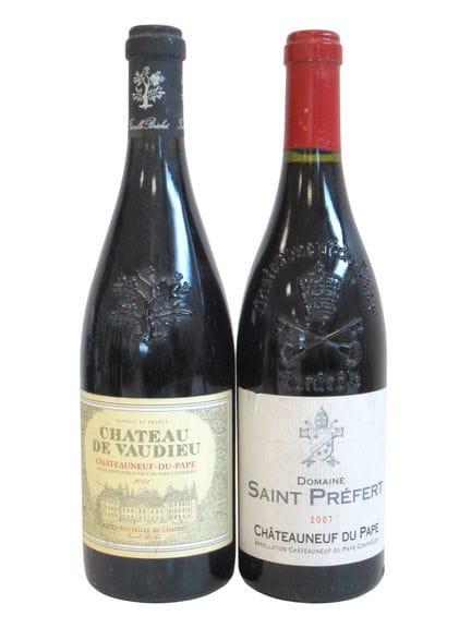 Set of 2 bottles, including:		
1 CHATEAUNEUF DU PA