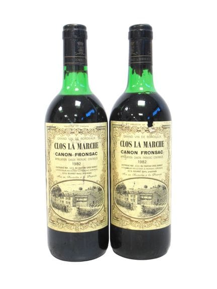 2 Blles CLOS LA MARCHE Canon Fronsac 1982
Et. a li