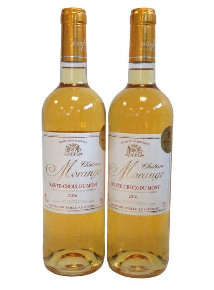2 bottles of CH. MORANGE Ste Croix du Mont 2016
Im