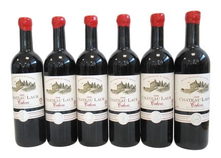 6 bottles of CH. LAUR Cahors 2000
Condition: barel