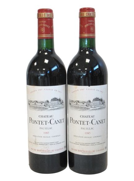 2 bottles of CH. PONTET CANET Pauillac GCC 1985
Sl