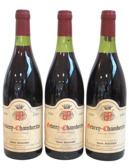 3 bottles of Gevrey-Chambertin, bottled by René Bo