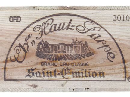 12 Blles CH. HAUT SARPE St Emilion GCC 2010
CBO NI
