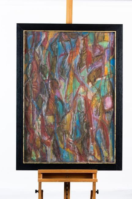 David LAN-BAR (1912-1987)
«Astrazione», 1967
Guazz