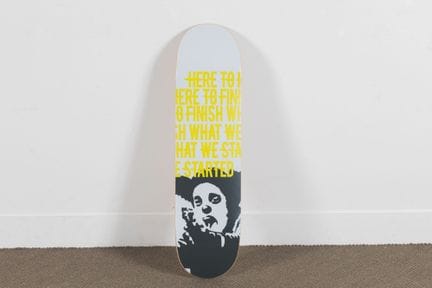 BANKSY (after) 
Yellow Manifesto Deck - Clown Skat