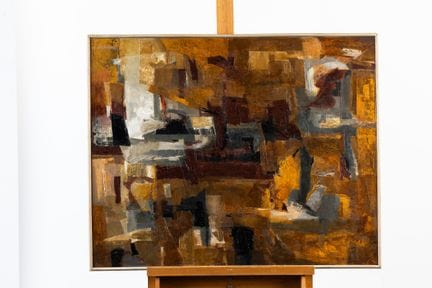 Marcel BOUQUETON (1921-2006)
«Astrazione marrone»,
