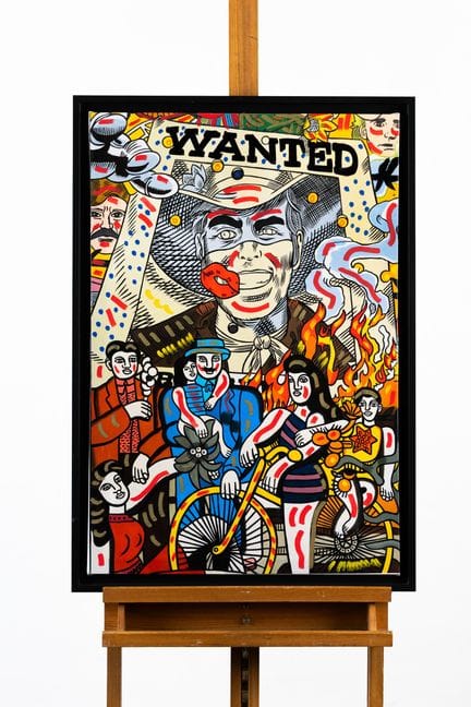ERRO (born in 1932)
Wanted, 2020 
Original paintin