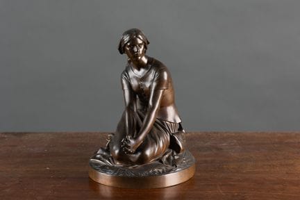 Henri CHAPU, after
Joan of Arc
Bronze bearing a si