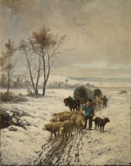 Henri PERRIN, fin XIXe siècle
Berger et ses mouton