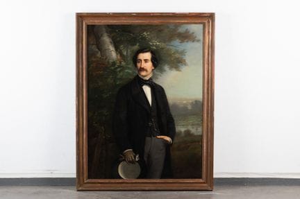 Eugène Quesnet (1815 1897)
Portrait d’un élégant b