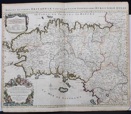 Moullart-Sanson (Pierre) «La Bretaña dividida en s