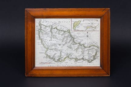 Mapa de Belle-Île-en-Mer. Mapa de Bell’Isle dividi