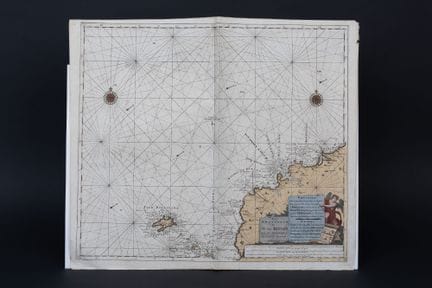 Van Keulen (Gérard) Mapa marítimo a escala en grad