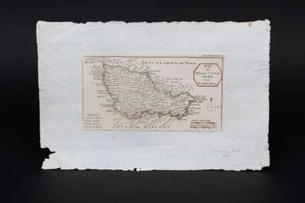 Mapa de Belle-Île-en-Mer. Mapa de Bell'Isle dividi