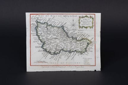 Mapa de Belle-Île-en-Mer. Mapa de Bell'Isle dividi
